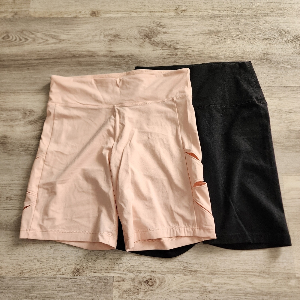 Pair of mixed brand Size medium bike shorts